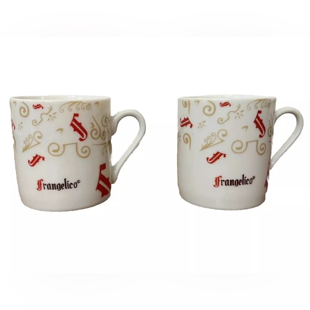 Expresso Demitasse Cups Set Frangelico Liquor Holiday Barware Winter Coffee
